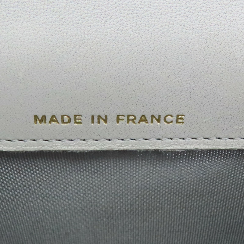 灰色 菱格紋 羊皮 MINI 鏈條【CHANEL 香奈兒】 AP2200-6