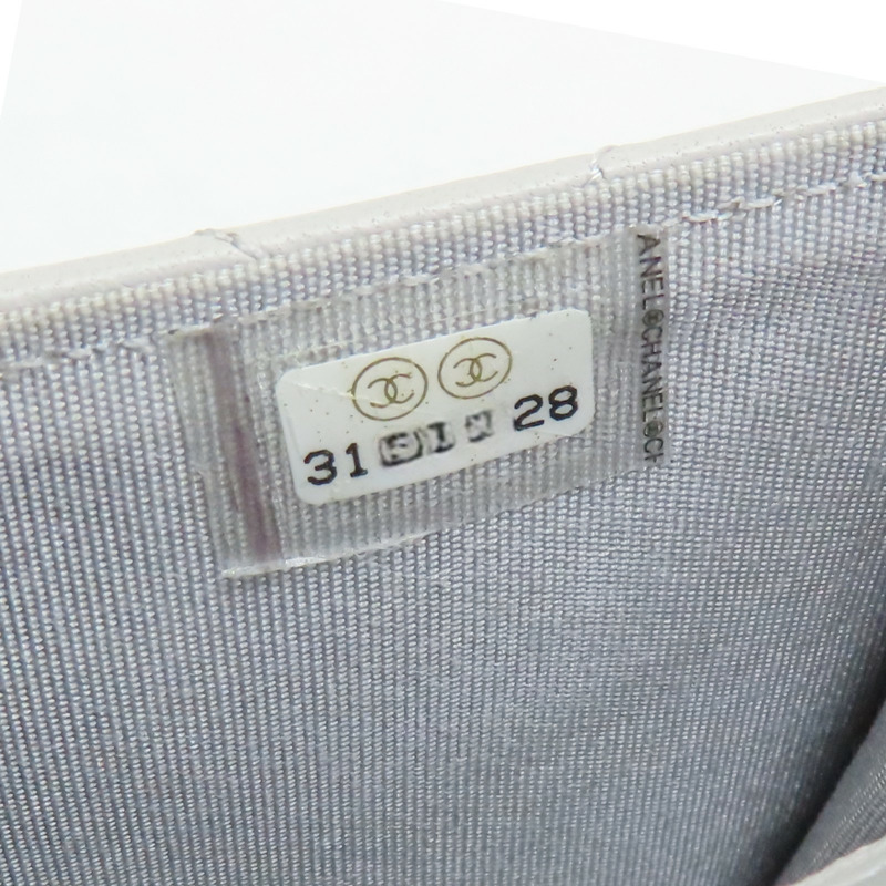 灰色 菱格紋 羊皮 MINI 鏈條【CHANEL 香奈兒】 AP2200-7