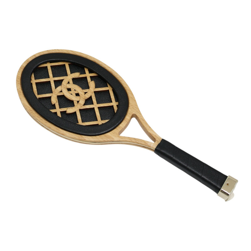 白色帆布 23C Cruise Mini 網球拍 鍊帶 肩背包 AP3150【CHANEL 香奈兒】 AP3150-16