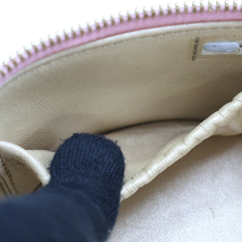 粉色牛皮 Mini 圓筒 手提包 無卡【CHANEL 香奈兒】-5