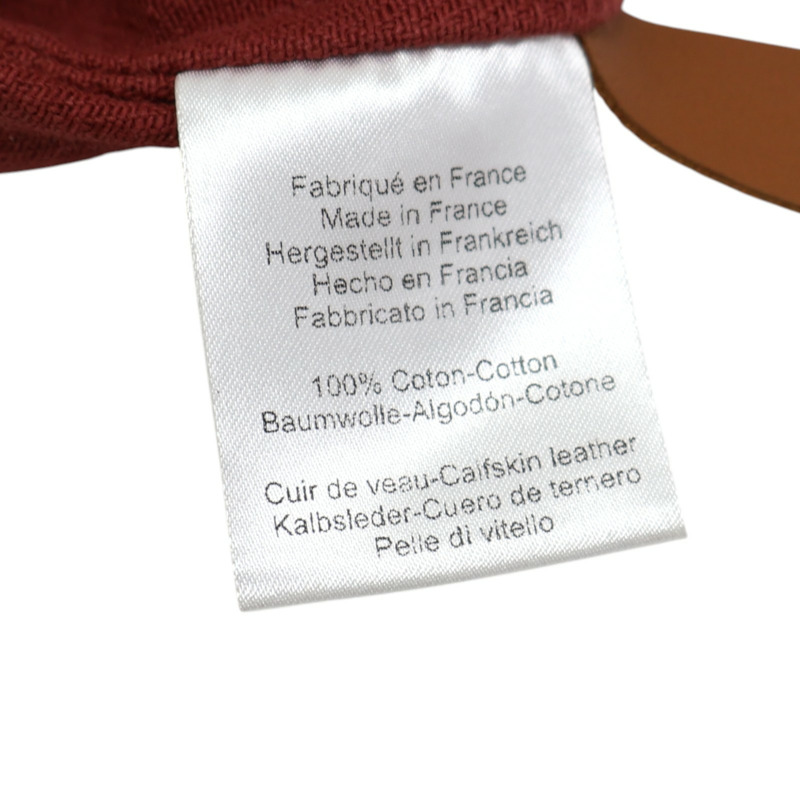 紅色帆布 Aline grooming 肩背包 H068487CK D刻【HERMES 愛馬仕】 H068487CK-5