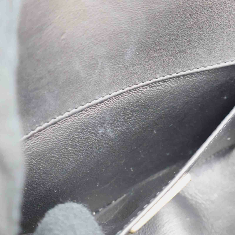 黑色牛皮 Orylag 兔毛 Boy 兩用包 無卡【CHANEL 香奈兒】-5