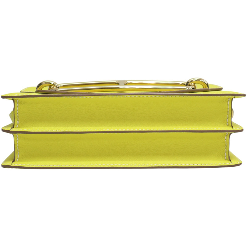 檸檬黃 Evercolor牛皮 Roulis 23 肩背包 C刻【HERMES 愛馬仕】-3