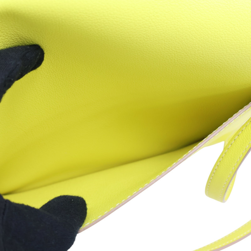 檸檬黃 Evercolor牛皮 Roulis 23 肩背包 C刻【HERMES 愛馬仕】-7