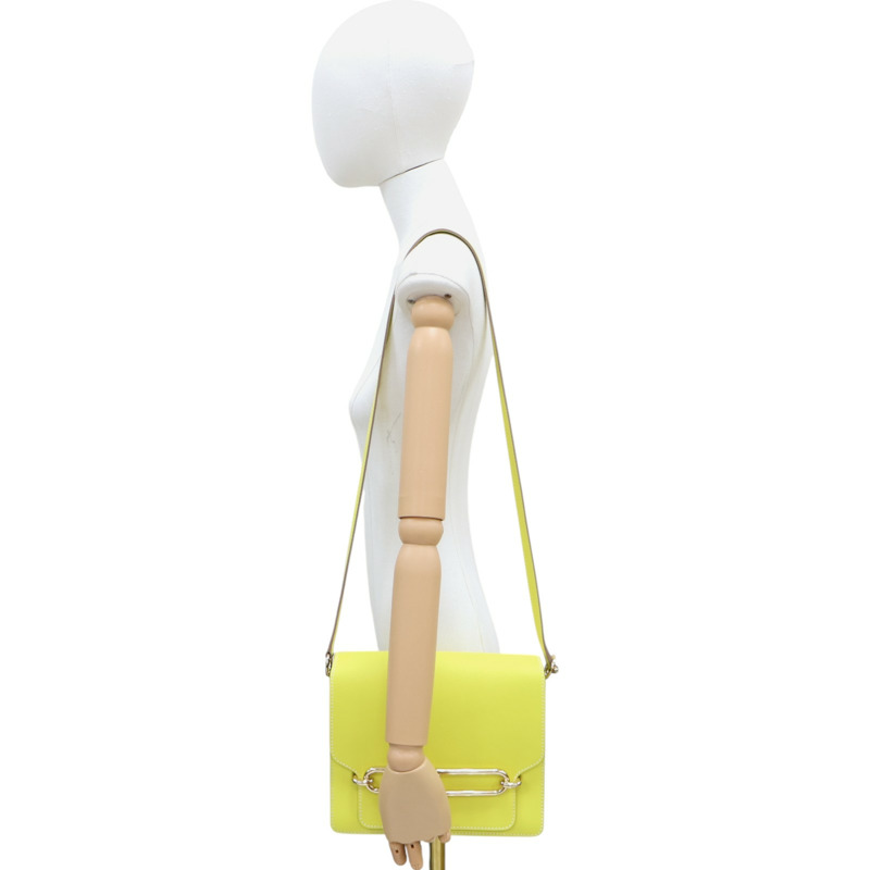 檸檬黃 Evercolor牛皮 Roulis 23 肩背包 C刻【HERMES 愛馬仕】-10