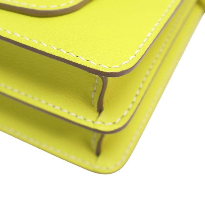 檸檬黃 Evercolor牛皮 Roulis 23 肩背包 C刻【HERMES 愛馬仕】-11