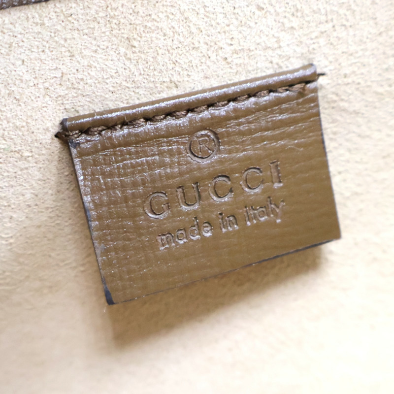 烏木色 GG Supreme帆布 1955 Horsebit 肩背包【GUCCI 古馳】 699296-5