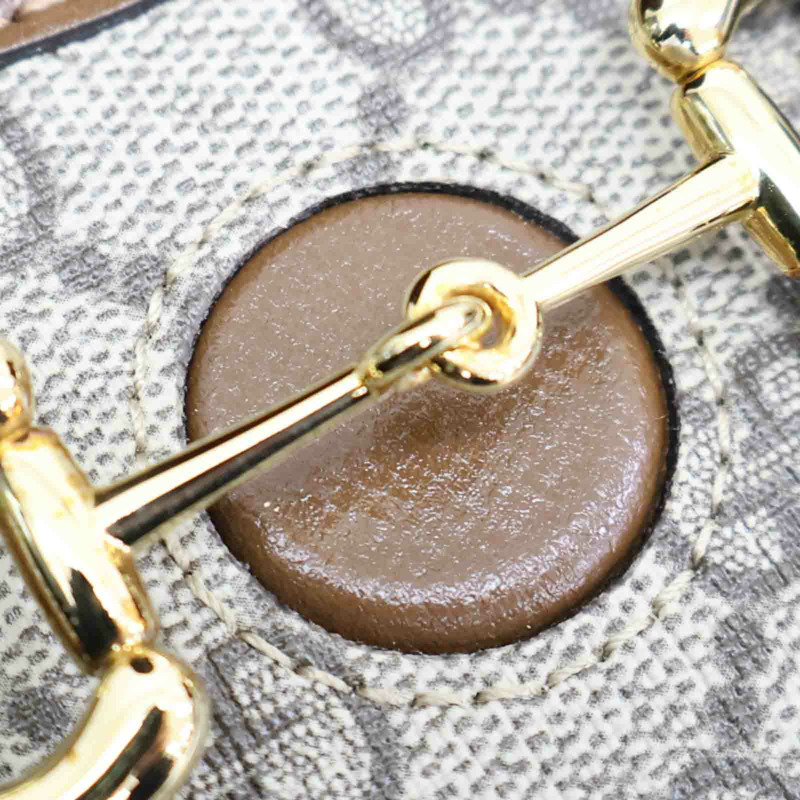 烏木色 GG Supreme帆布 1955 Horsebit 肩背包【GUCCI 古馳】 699296-14