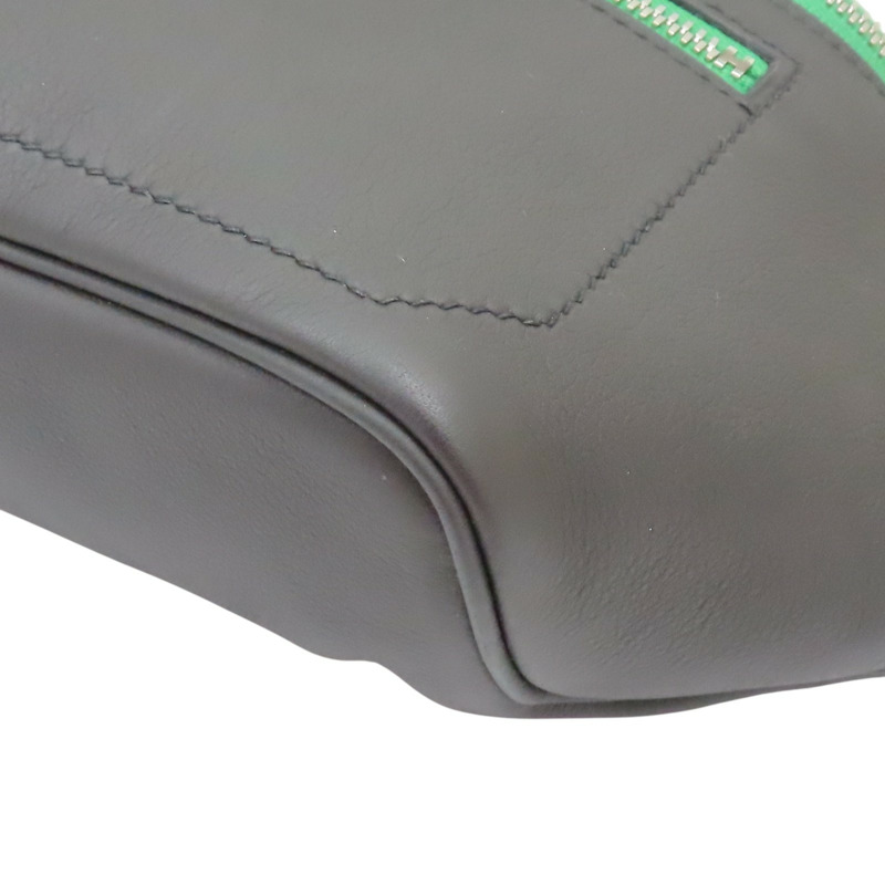 黑/仙人掌綠 Cristobal牛皮 Cityslide PM 腰包 D刻【HERMES 愛馬仕】-10