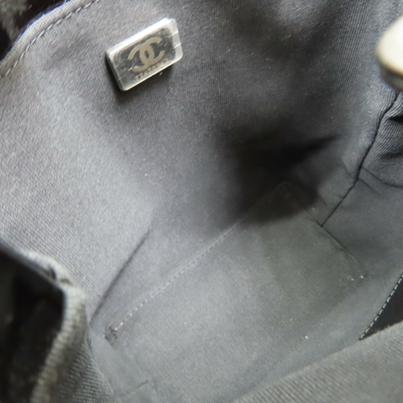 黑色 菱格紋 漆皮 小型水桶包 肩背包 AS5871【CHANEL 香奈兒】 AS5871-5