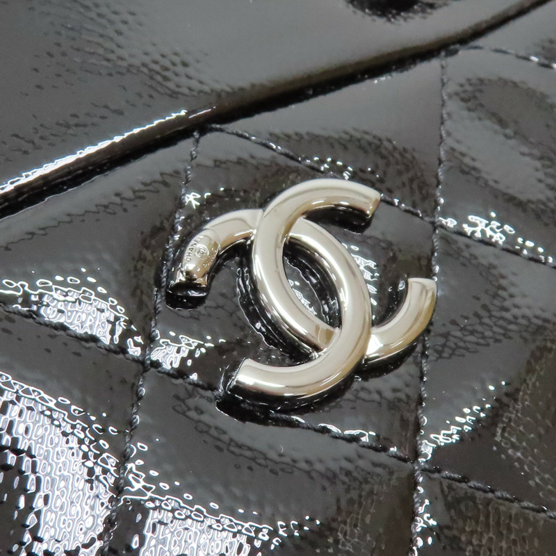 黑色 菱格紋 漆皮 小型水桶包 肩背包 AS5871【CHANEL 香奈兒】 AS5871-9