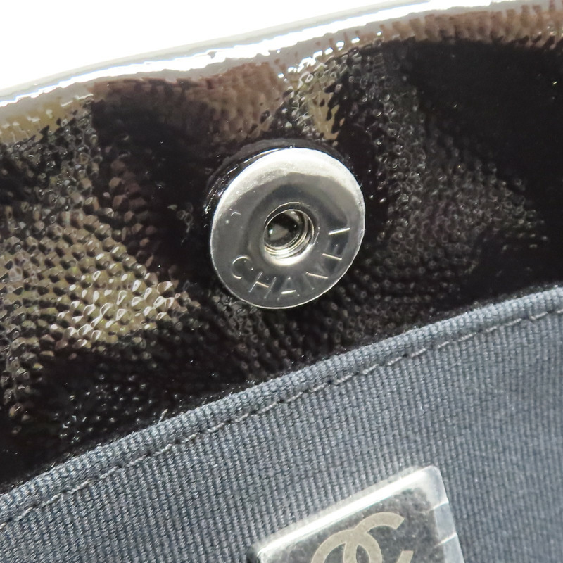 黑色 菱格紋 漆皮 小型水桶包 肩背包 AS5871【CHANEL 香奈兒】 AS5871-10