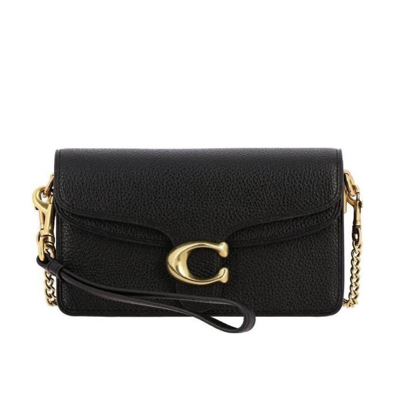 Coach 女士 黑色虎斑單肩包均碼碼長：18cm， 寬：5cm， 高：10cm-0