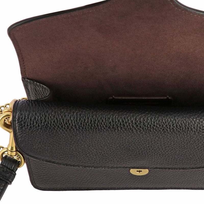 Coach 女士 黑色虎斑單肩包均碼碼長：18cm， 寬：5cm， 高：10cm-3