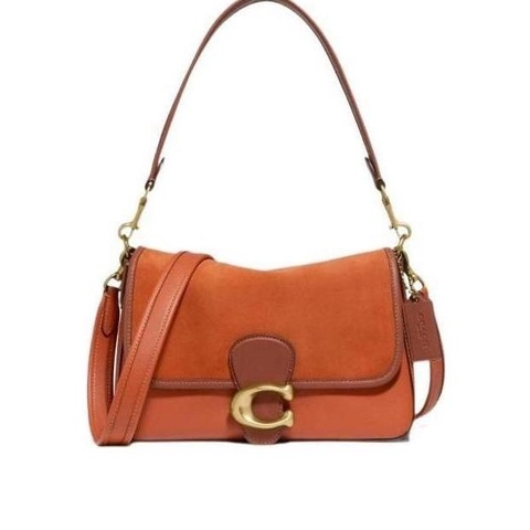 Coach 女士 徽標斜挎包均碼碼長：27cm，寬：9cm，高：17cm