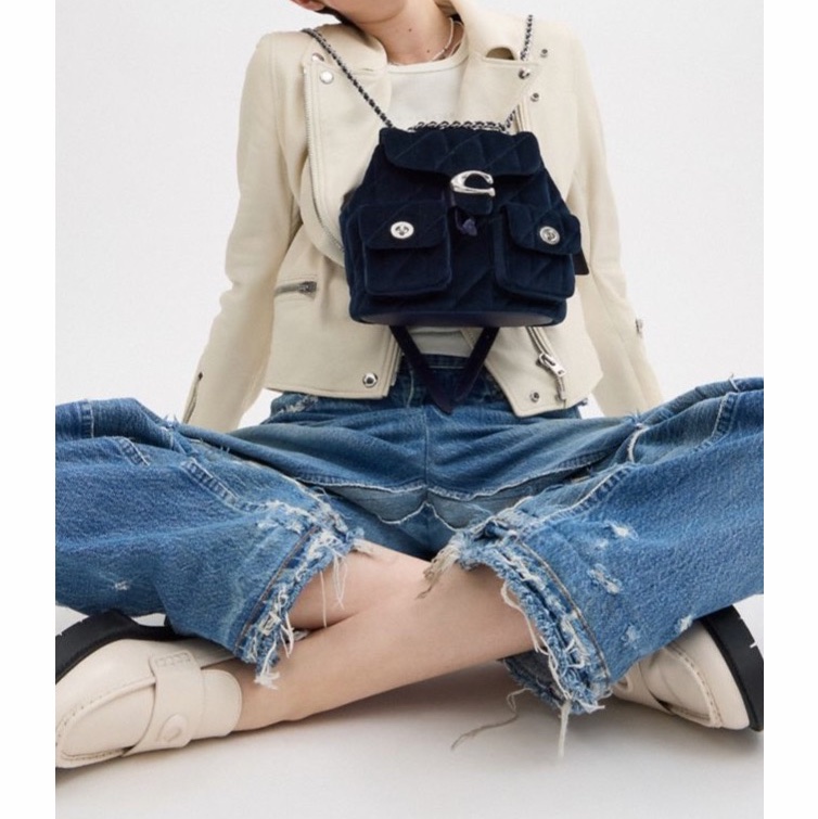 Coach 女士 TABBY 絎縫後背包均碼碼22.5cm*13.5cm*21cm-4