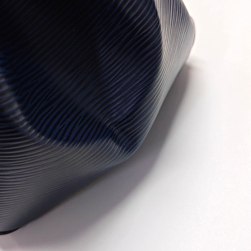 LOUIS VUITTON MARLY中號藍色EPI牛皮水波紋單肩包手提包銀色五金可拆卸肩帶-9