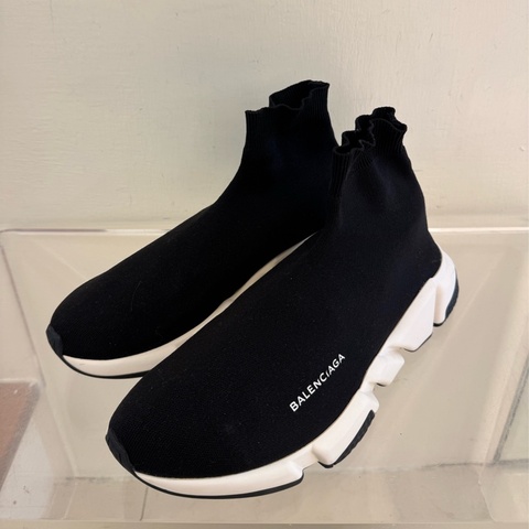 Balenciaga 黑色襪套鞋44號 經典不敗