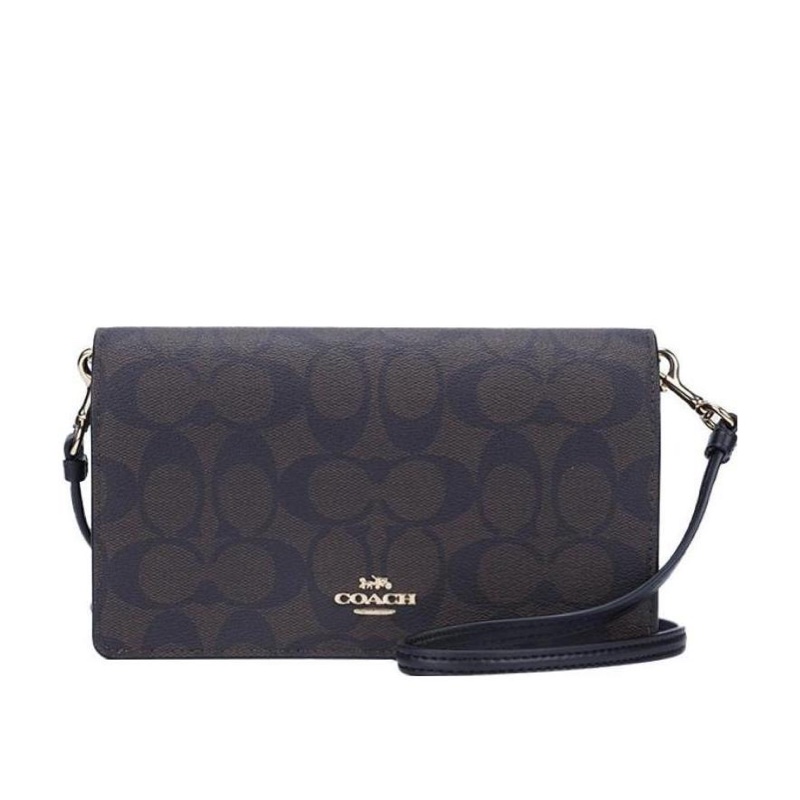 Coach 女士 深卡其小號logo印花單肩包均碼碼長:20.5cm,寬:4cm,高:12cm-0