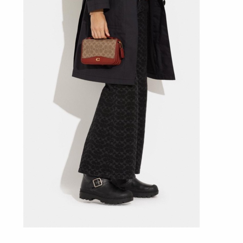 Coach 女士 徽標圖案單肩包均碼碼20cm*5.5cm*12cm-4