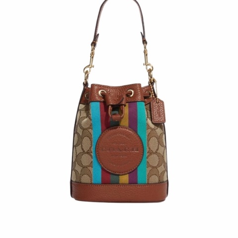 Coach 女士 拼色迷你水桶單肩包均碼碼14 X 9 X 16.5 CM