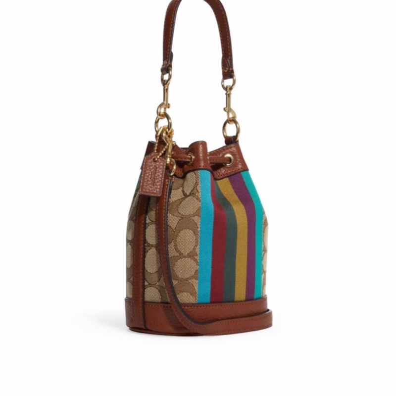 Coach 女士 拼色迷你水桶單肩包均碼碼14 X 9 X 16.5 CM-1