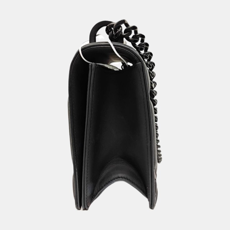 DIOR Diorama黑色牛皮斜挎包黑色五金可拆卸肩帶-2