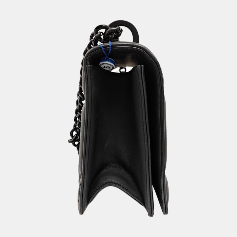 DIOR Diorama黑色牛皮斜挎包黑色五金可拆卸肩帶-3