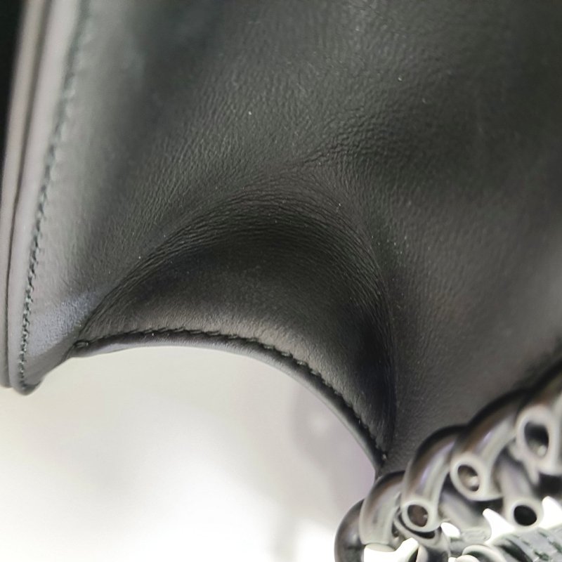 DIOR Diorama黑色牛皮斜挎包黑色五金可拆卸肩帶-10