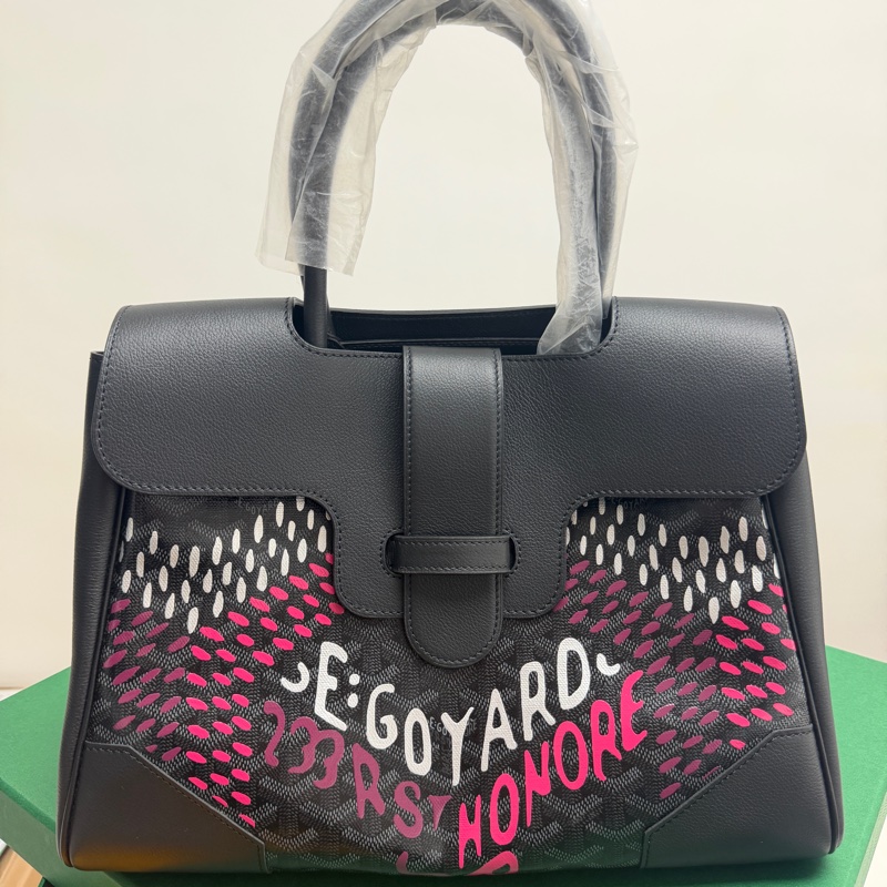Goyard 全球10隻限量版 Limited Jet Black Saigon Tote Bag-0
