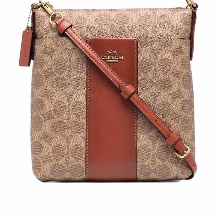 Coach 女士 logo印花斜挎包均碼碼長:20cm、寬:4cm、高:21cm-4