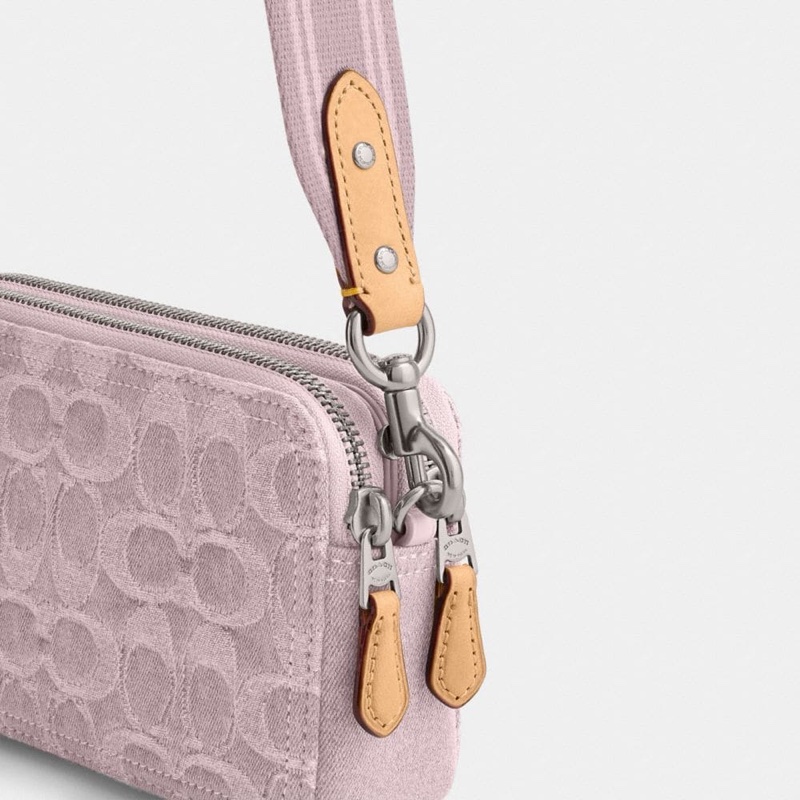 Coach 女士 Kira 牛仔斜挎包均碼碼19cm*4cm*10.5cm-2