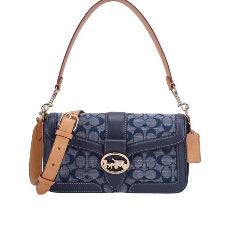 Coach 女士 徽標手提包均碼碼長：27CM寬：7CM高：14CM-0