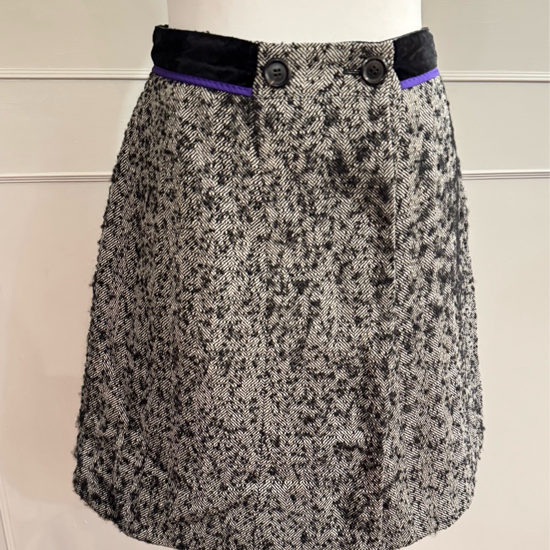 《新歡舊愛》正品LV路易威登毛料一片式A字裙36/S-0