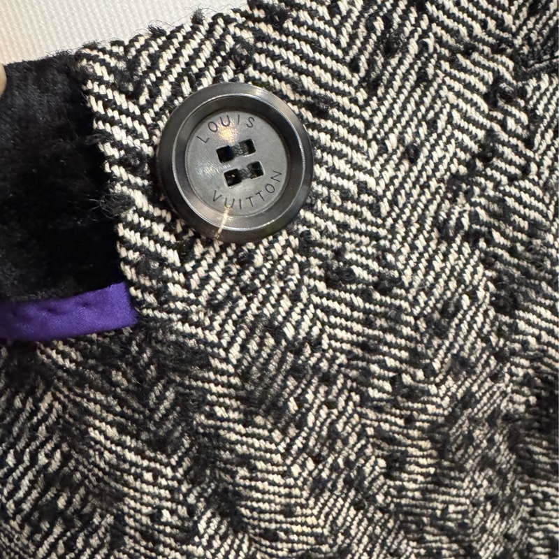 《新歡舊愛》正品LV路易威登毛料一片式A字裙36/S-1