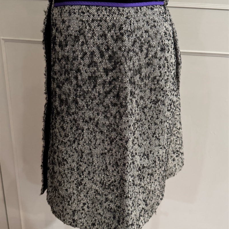 《新歡舊愛》正品LV路易威登毛料一片式A字裙36/S-3