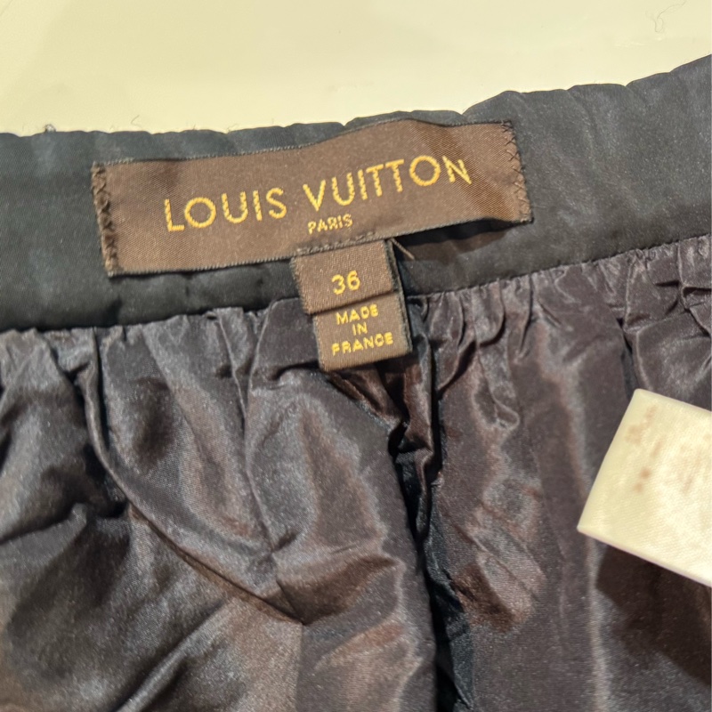 《新歡舊愛》正品LV路易威登毛料一片式A字裙36/S-6