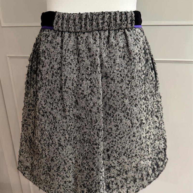 《新歡舊愛》正品LV路易威登毛料一片式A字裙36/S-7