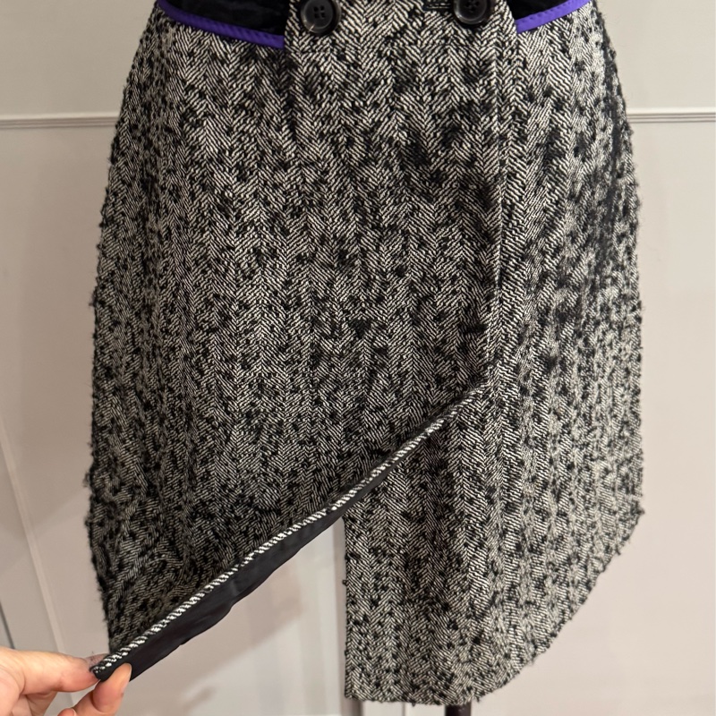 《新歡舊愛》正品LV路易威登毛料一片式A字裙36/S-8