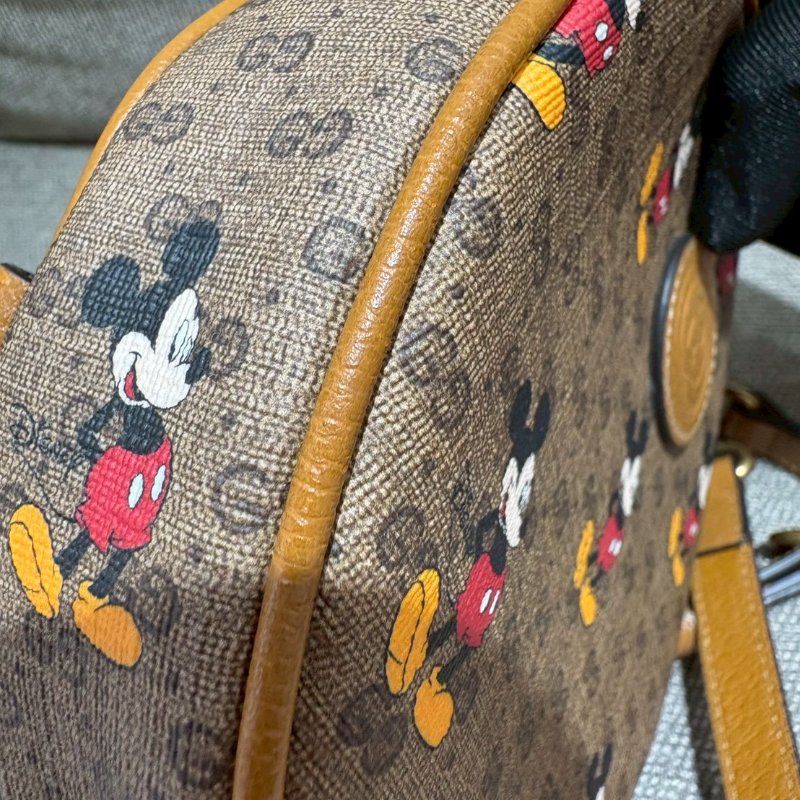 GUCCI 迪士尼米奇聯名迷你圓餅後背包-3