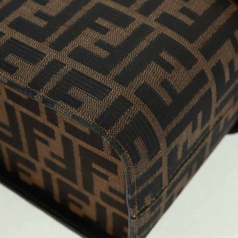 【日本直送】FENDI Zucca帆布化妝包 2way Brown Black Auth 163256V-18