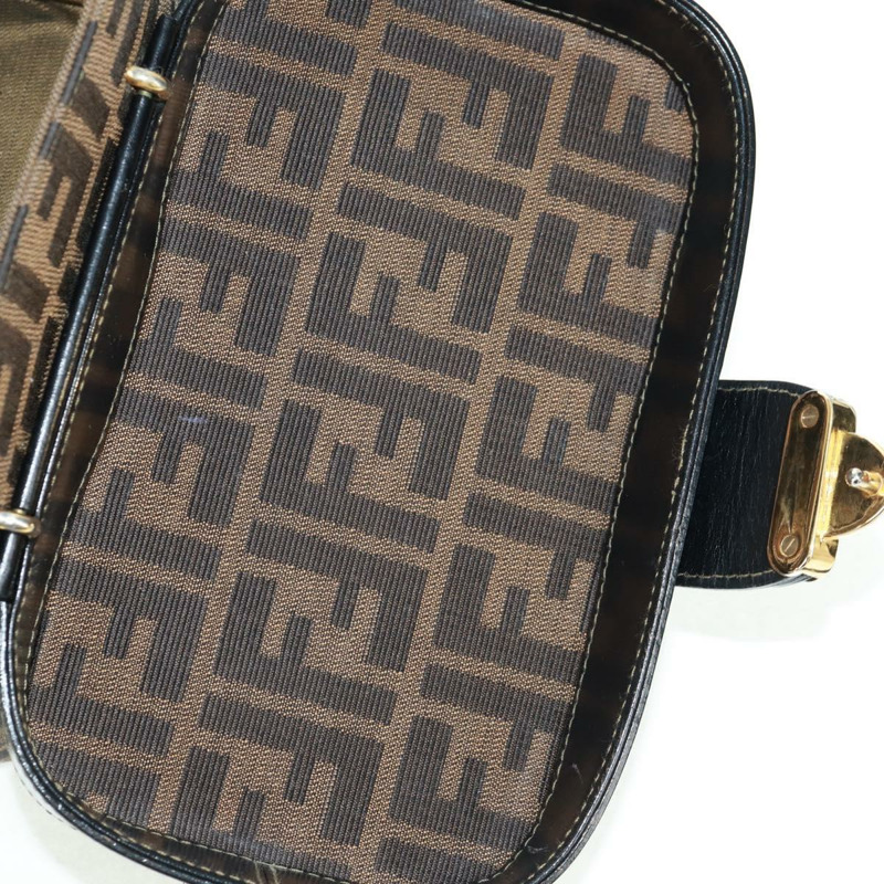 【日本直送】FENDI Zucca帆布化妝包 2way Brown Black Auth 163256V-21