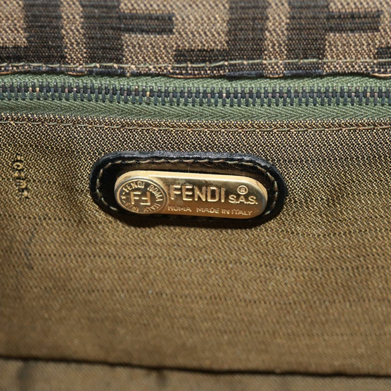 【日本直送】FENDI Zucca帆布化妝包 2way Brown Black Auth 163256V-22
