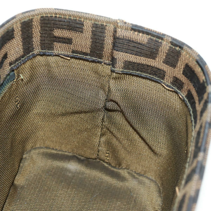 【日本直送】FENDI Zucca帆布化妝包 2way Brown Black Auth 163256V-23