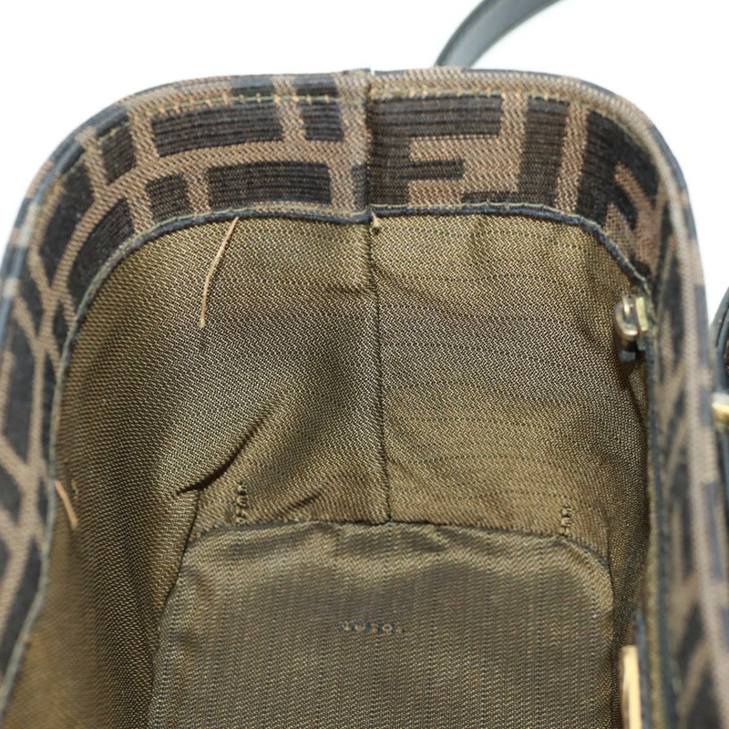 【日本直送】FENDI Zucca帆布化妝包 2way Brown Black Auth 163256V-24