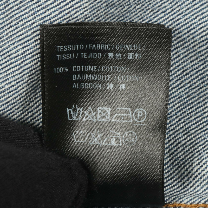 BALENCIAGA 牛仔夾克 #34 棉質海軍藍 二手 男款-4