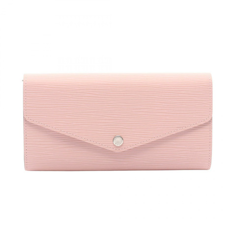 路易威登 Portefeuille Sarah 雙折長版皮夾 M61394 Epi Rose Nacre