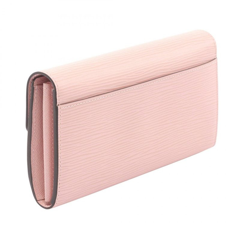 路易威登 Portefeuille Sarah 雙折長版皮夾 M61394 Epi Rose Nacre-1