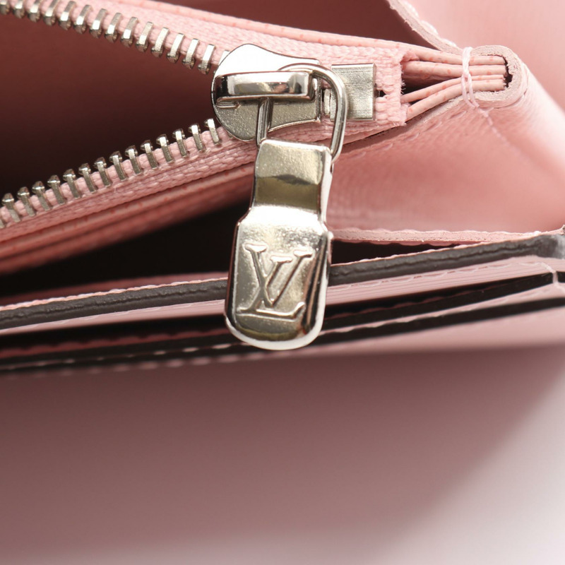 路易威登 Portefeuille Sarah 雙折長版皮夾 M61394 Epi Rose Nacre-6