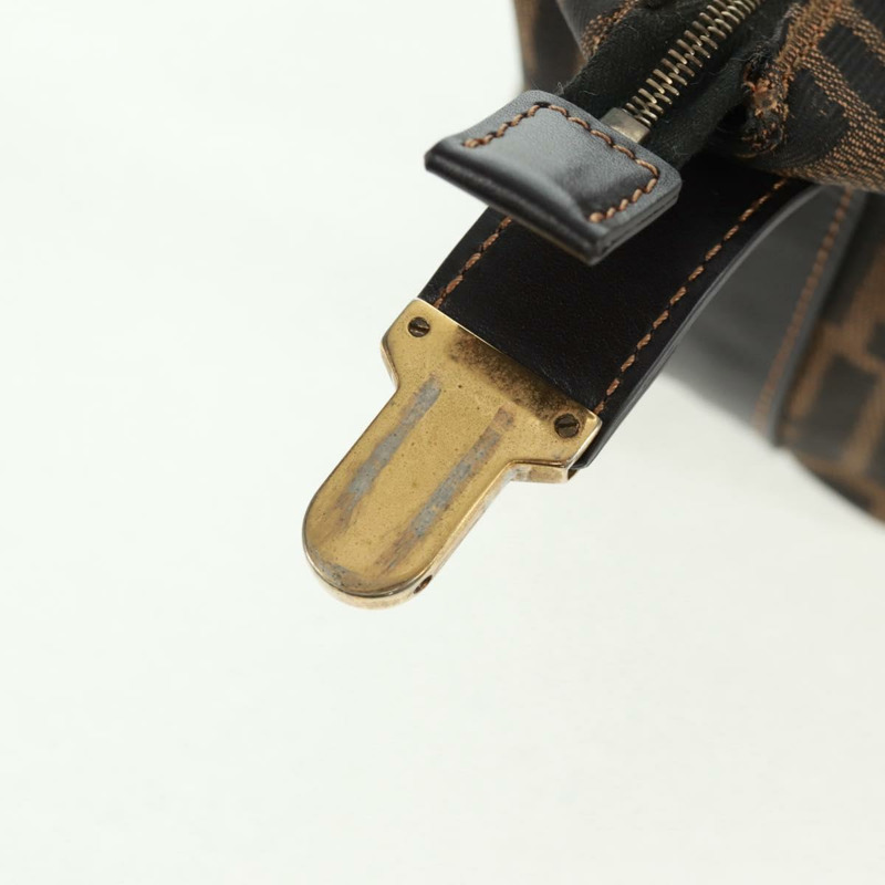 【日本直送】FENDI Zucca帆布化妝包 黑色棕色 正品 164118V-9